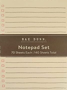 Rae Dunn 2 Pack Lined List Pad With Checkboxes Shop Groceries 0 268x360