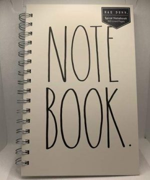 Rae Dunn NOTE BOOK Spiral Notebook 160 Lined Pages Small 9 X 6 0 300x360
