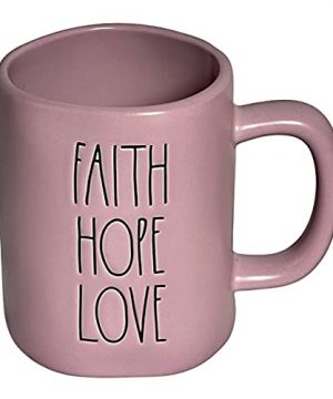 Rae Dunn Purple FAITH HOPE LOVE 16oz Ceramic Mug 0 300x360