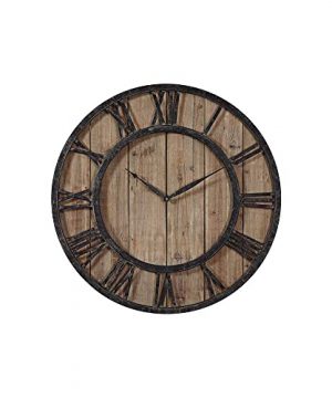 Uttermost Powell 30 Round Wooden Wall Clock 0 300x360