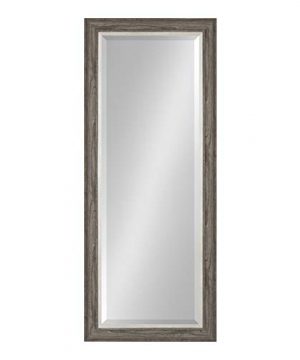 Kate And Laurel Woodway Decorative Frame Full Length Wall Mirror 215x535 Rustic Gray 0 300x360