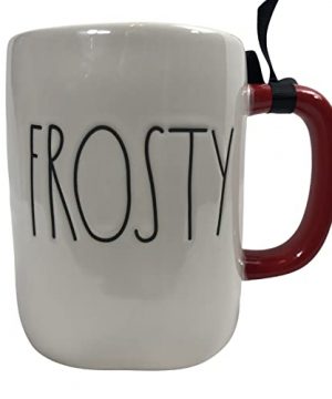 By Magenta Rae Dunn Ceramic Frosty The Snowman FROSTY Double Sided Red And White Disney Mug 0 300x360