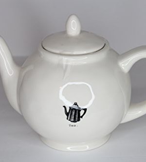 Rae Dunn Magenta Ceramic Stoneware Tea Pot Icon Typewriter Tea Teapot 0 300x333