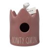 Rae Dunn By Magenta Beauty Queen Crown Birdhouse In Pink 0 100x100