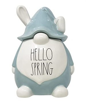 Rae Dunn By Magenta Ceramic Spring Cookie Jar Hello SpringBunny Gnome 0 300x360