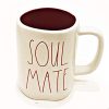 Rae Dunn By Magenta Ceramic Valentines Mug With Red Interior Inscribed SOUL MATE 0 100x100