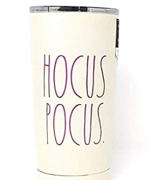 Rae Dunn By Magenta HOCUS POCUS Vacuum Tumbler 17oz Beige Purple LL 0 300x360