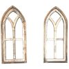Farmhouse Wooden Wall Windows 29 Small Ivory Point Arches Set Of 2 Rustic Cathedral Wood Windows Ivory Point 0 100x100
