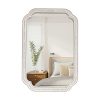 Joudia Farmhouse Mirror Large Wood Frame Wall Mirror Decorative With Arched Corners Farmhouse Bathroom Vanity Mirror Wall Mounted Mirrors For Living Room Entryway Foyer Hallway 36 X 25 In 0 100x100
