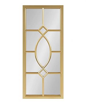 Kate And Laurel Cassat Classic Glam Window Wall Accent Mirror Gold 0 300x360