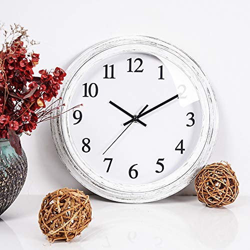 Kingrol 12-Inch Vintage Wall Clock, Silent Non Ticking Quality Quartz Clock, Easy to Read Decorative Clock for Home Office School - Image 4
