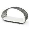 Noble House Boca Grande Outdoor Wicker Daybed In Gray And White 0 100x100
