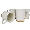 15oz Entice Ivory White Tall Ceramic Coffee Mug By Essential Drinkware Set Of 4 Large Handles Dishwasher And Microwave Safe 0 100x100
