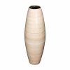 Green Floral Crafts 36 Inch Natural Bamboo Cylinder Floor Vase Wooden For Dried Flowers Branches Perfect Spa Office Dining Living Room Entry Way Home Decoration Natural 0 100x100