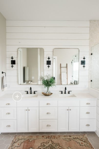 Hidden Hills View Farmhouse Bathroom by Younger Homes