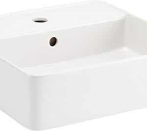 Signature Hardware 455854 Hibiscus 17 Fireclay Vessel Bathroom Sink With Single Faucet Hole 0 300x267