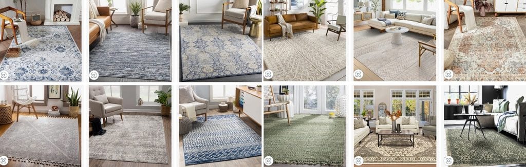 farmhouse area rug colors for green walls
