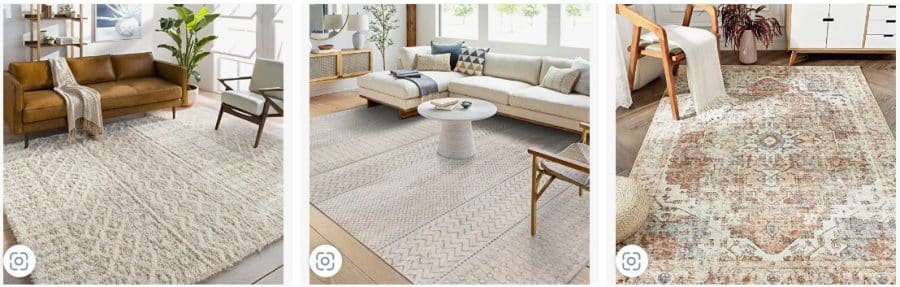 neutral tone farmhouse rugs