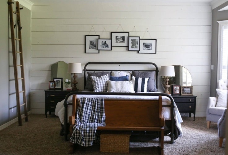 Tomball, TX - Farmhouse Master Bedroom Update by Moore House Interiors, LLC