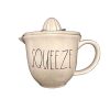 Rae Dunn By Magenta SQUEEZE Large Letter LL Ceramic Juicer 0 100x100