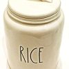 Rae Dunn Magenta Large Ceramic Canister Inscribed RICE 0 100x100