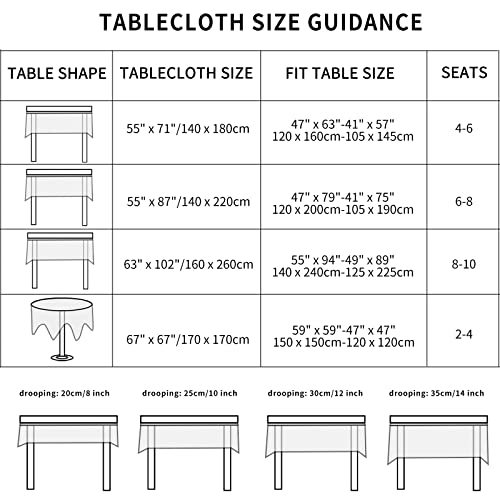 patdrea Designer Vintage Ruffle TableCloths for Rectangle and Round Tables,Red French Country Cotton Linen Tablecloths,Shabby Chic Farmhouse Decor Decoration for Parties Wedding Christmas,63"*63" - Image 4