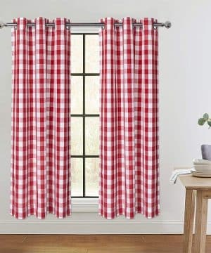Red Plaid Curtains