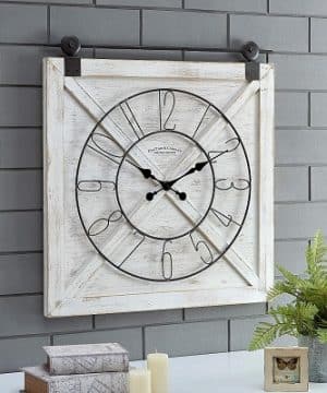 White Farmhouse Clocks